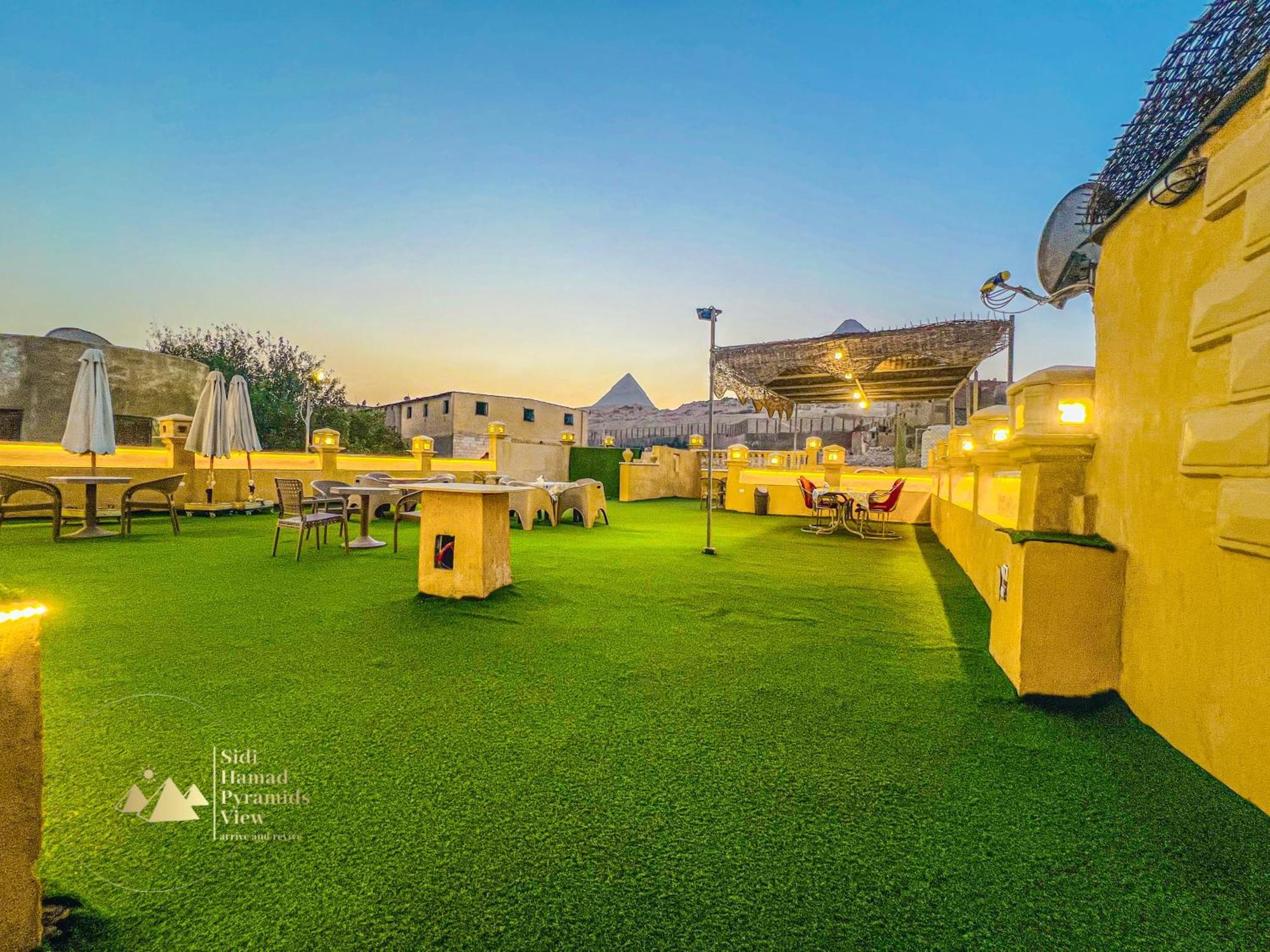 Sidi Hamad Pyramids View Hotell Kafret el-Gabal Eksteriør bilde
