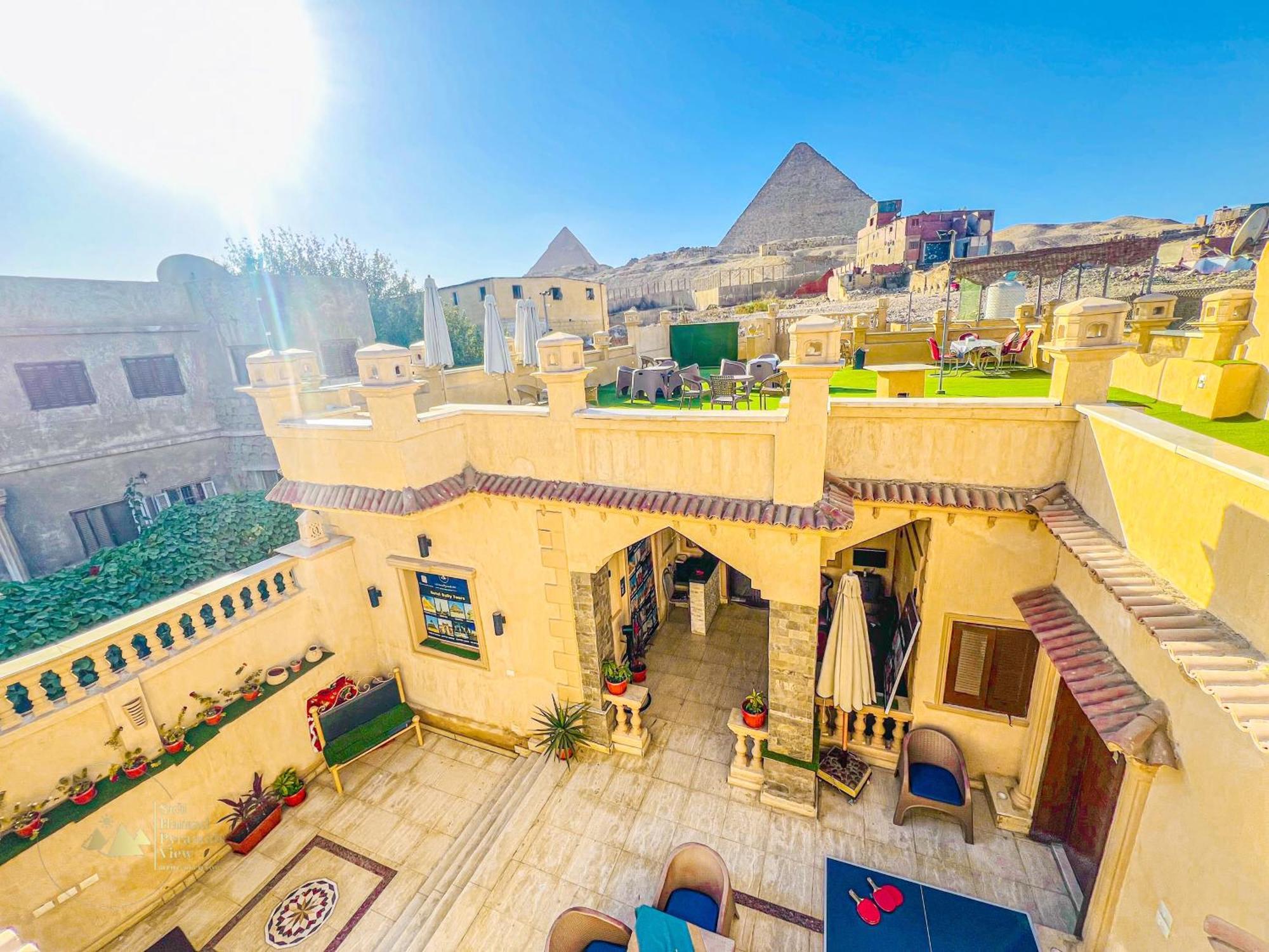 Sidi Hamad Pyramids View Hotell Kafret el-Gabal Eksteriør bilde