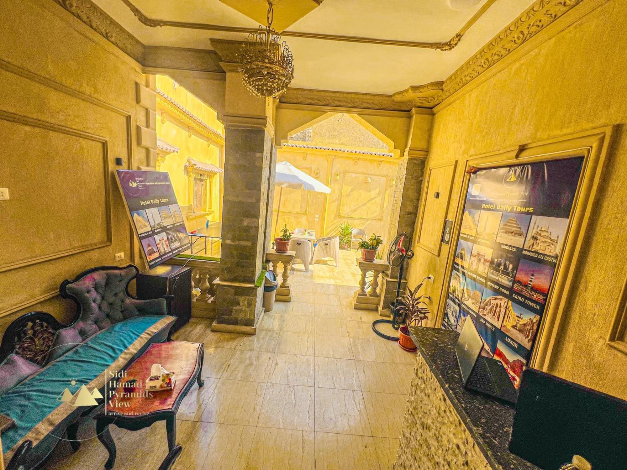 Sidi Hamad Pyramids View Hotell Kafret el-Gabal Eksteriør bilde