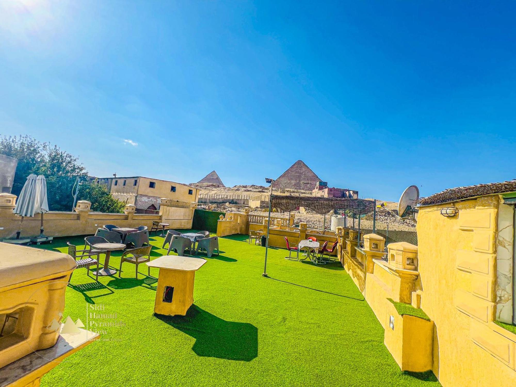 Sidi Hamad Pyramids View Hotell Kafret el-Gabal Eksteriør bilde