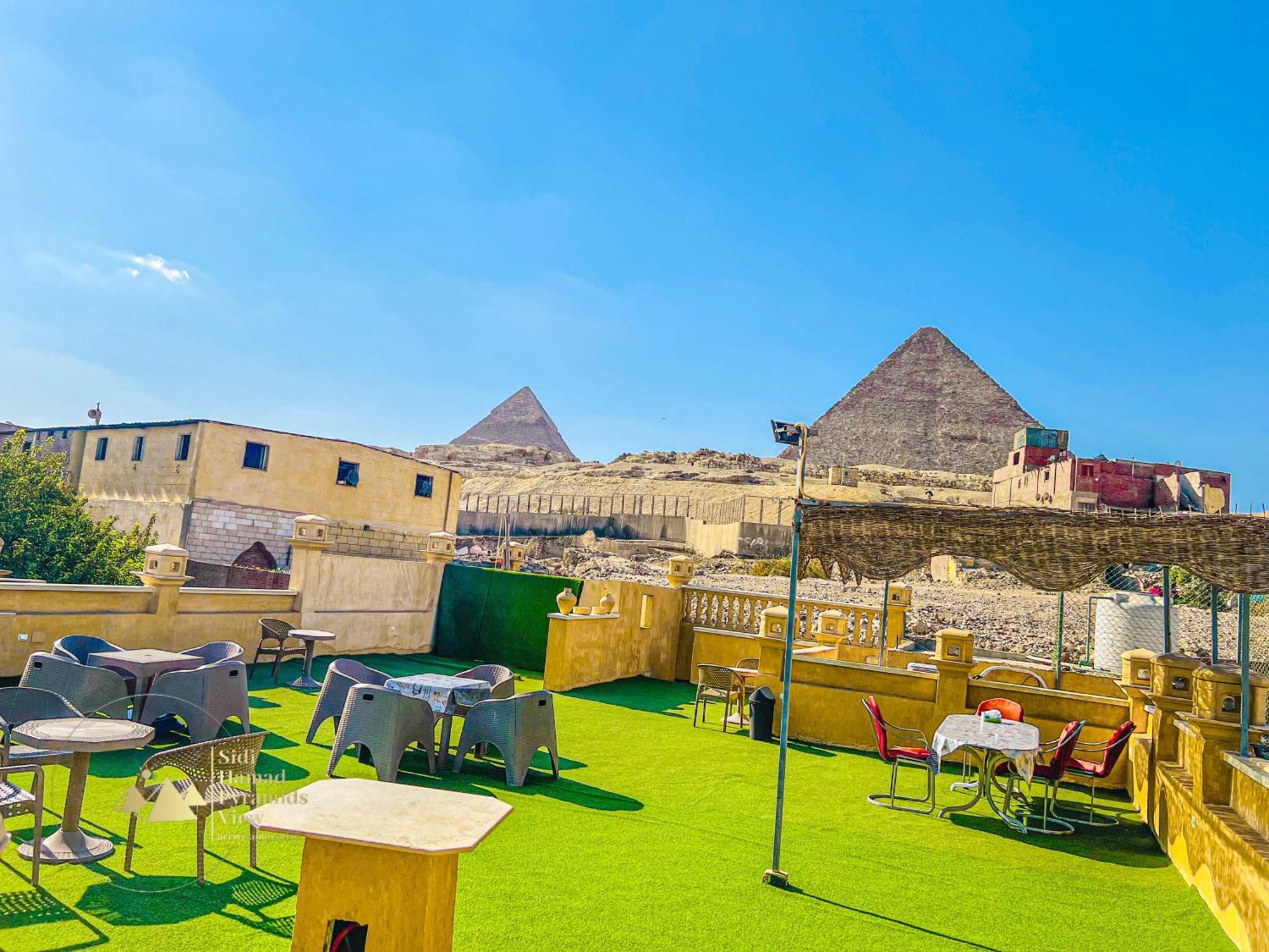 Sidi Hamad Pyramids View Hotell Kafret el-Gabal Eksteriør bilde