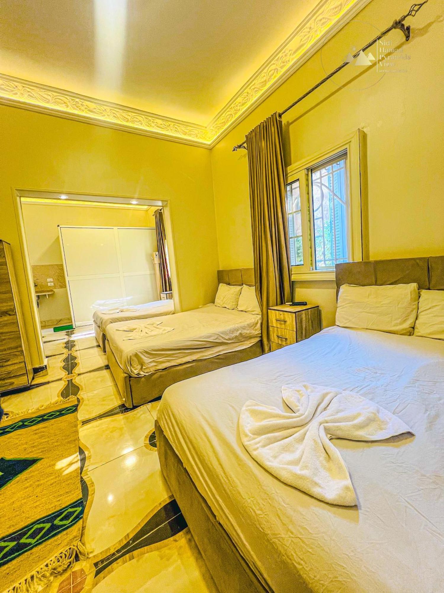 Sidi Hamad Pyramids View Hotell Kafret el-Gabal Eksteriør bilde