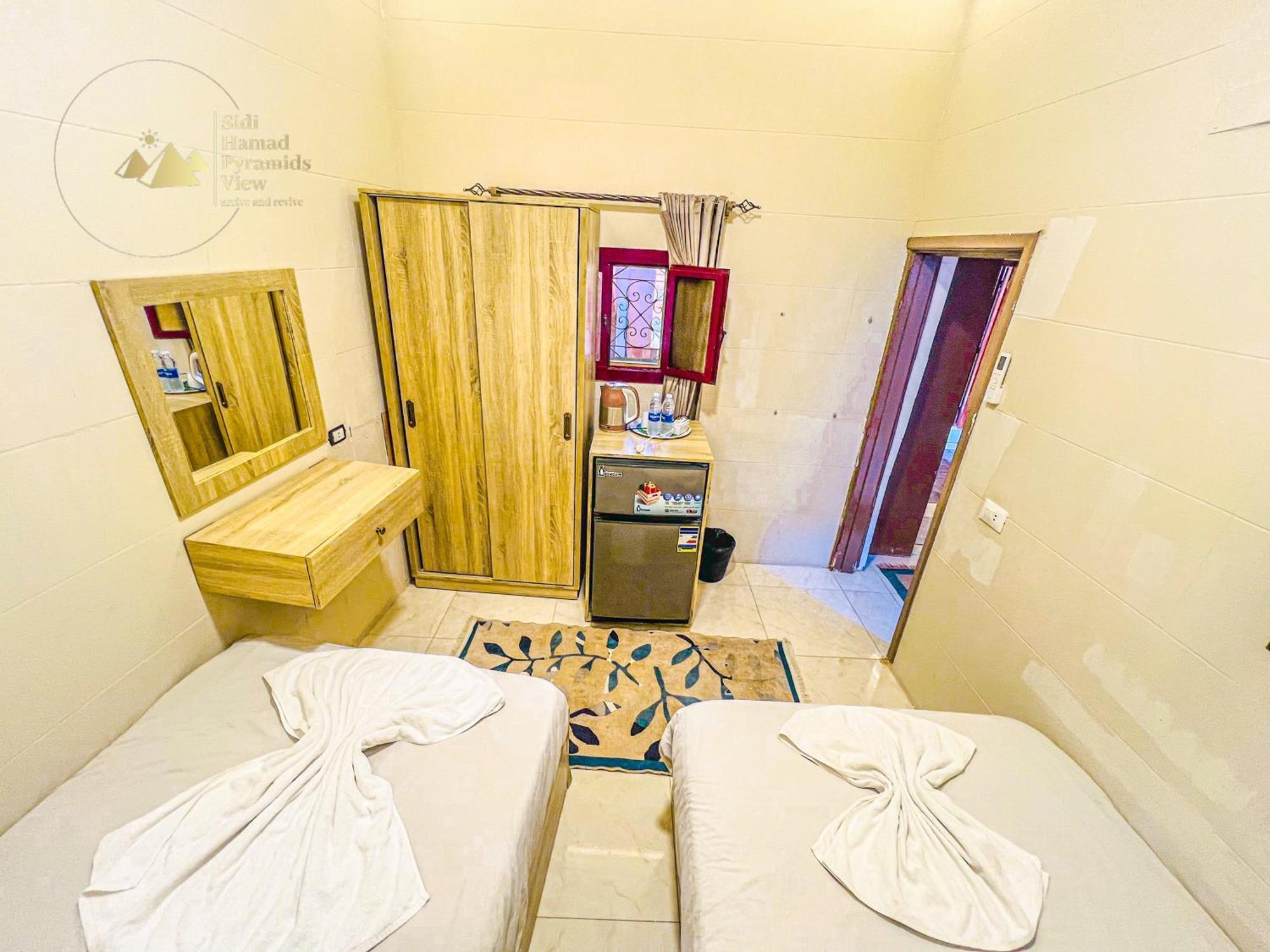 Sidi Hamad Pyramids View Hotell Kafret el-Gabal Eksteriør bilde